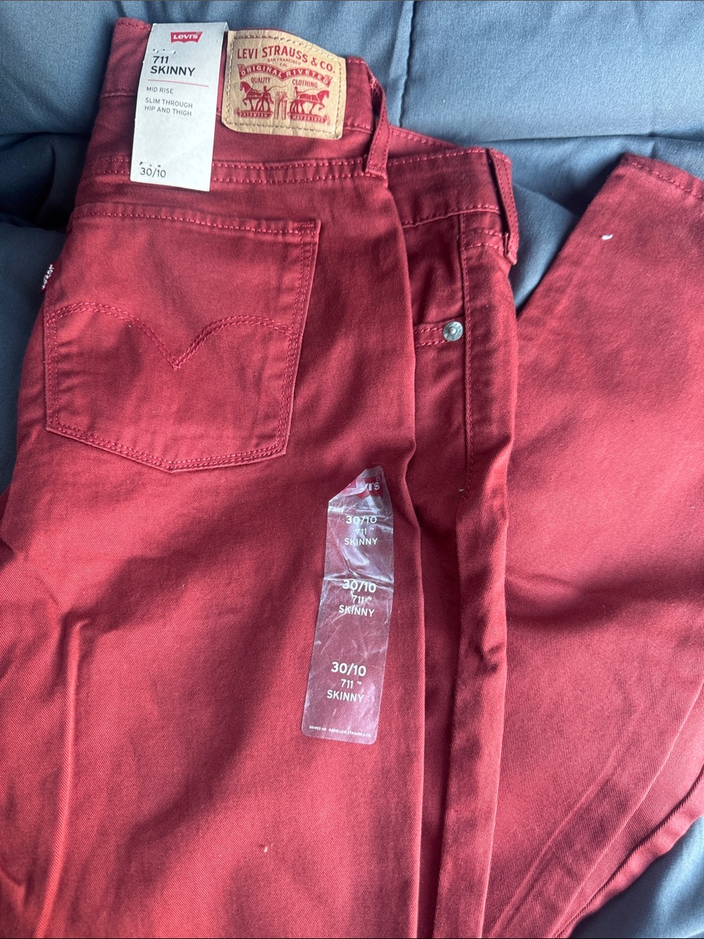 Levi's Skinny Men's Jeans in Deep Red